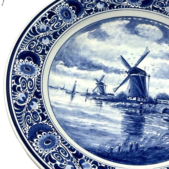Large Delfts Blauw RAM Holland Pancake wall Plate 15\
